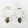 Boucles d'oreilles Stone Labradorite