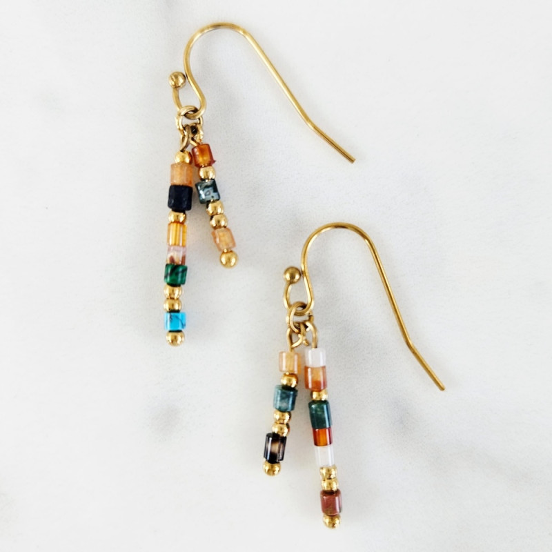 Boucles mini talisman Aztèque