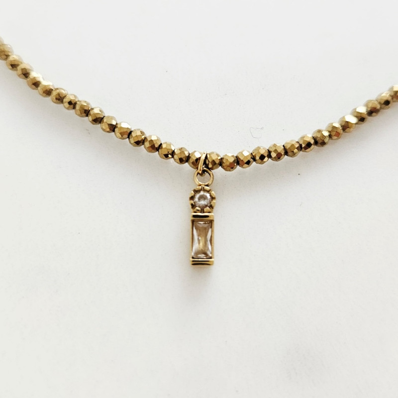 Golden Shine Beaded Necklace