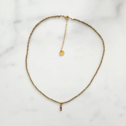 Golden Shine Beaded Necklace