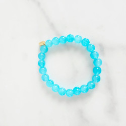 Elastic bracelet mother of pearl