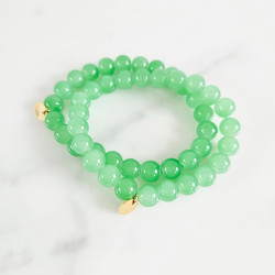 Bracelet Jeallybeans élastiqué vert