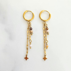 Boucles d'oreilles star Maya