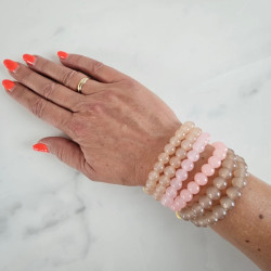 Elastic bracelet mother of pearl