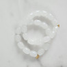 Bracelet élastiqué Jellybeans blanc pour adulte