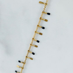 Long necklace Pure Black 