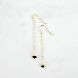 Boucles d'oreilles pendentif Back to Black