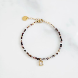 Stone diamond bracelet