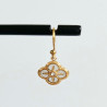 Boucles d'oreilles fleurs Athena