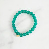 Bracelet Jeallybeans élastiqué vert