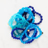 Bracelet élastiqué Jellybeans bleu