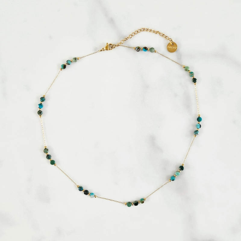 Aztec pebble necklace