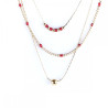 Collier triple Anna Rouge