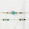 Bracelet Aztèque turquoise