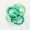 Bracelet Jeallybeans élastiqué vert