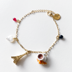Bracelet charms Sophie la française