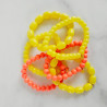 Bracelet Jellybeans élastiqué jaune