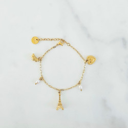 Paris Multi Charms Bracelet