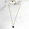Collier Satellites Mary Bleu