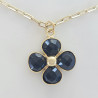 Collier Trèfle Précieux noir