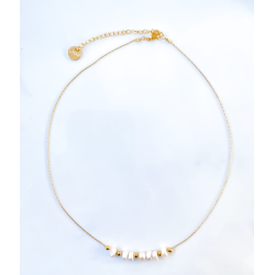 Collier multi pearl