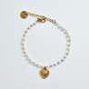 Bracelet Perolina Coeur Blanc