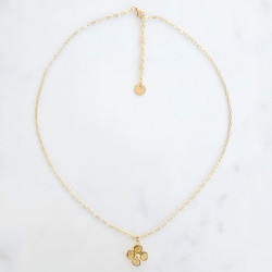 Collier Trèfle Précieux citrine
