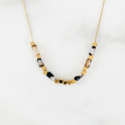 Collier Zebra Noir