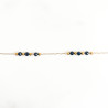 Bracelet mini galets Black spinelle