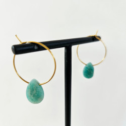 Boucles d'oreilles Stone Amazonite