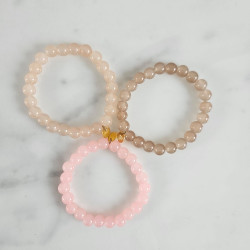 Elastic bracelet mother of pearl
