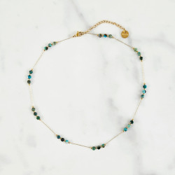 Collier galets Aztèque Turquoise