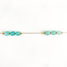 Bracelet cubes turquoise amazonite