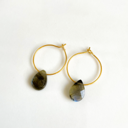 Stone Labradorite earrings