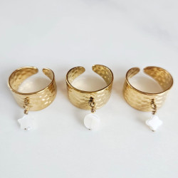 Bague Méditerranée trèfle