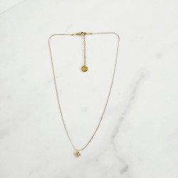 Maeva champagne cross necklace