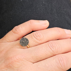 Bague noire Planète