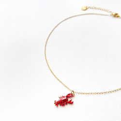 Chaîne pendentif homard