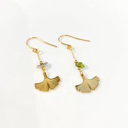 Earings Gingko Tourmaline