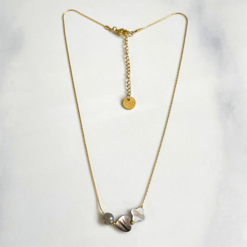 Collier trio Noir