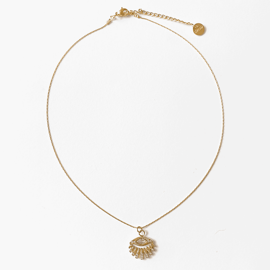 Collier shiny charms œil égyptien