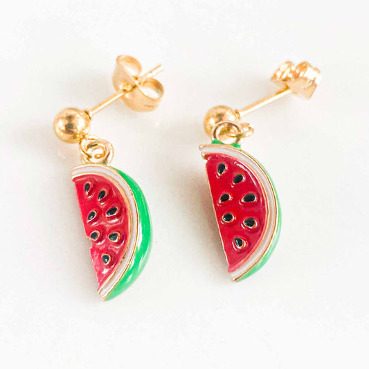 Boucles d'oreilles Jackpot Pastèque