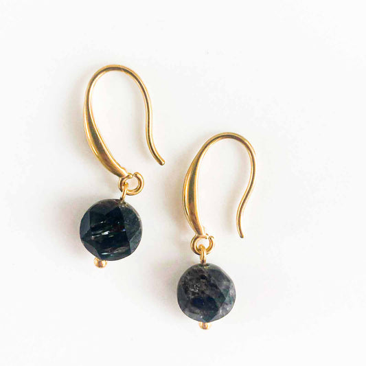 Boucles d'oreilles Joséphine Galet Noir