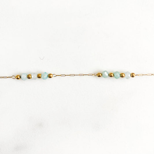 Bracelet mini galets turquoise amazonite