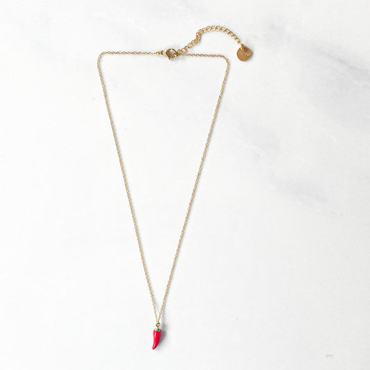 Chaîne pendentif piment