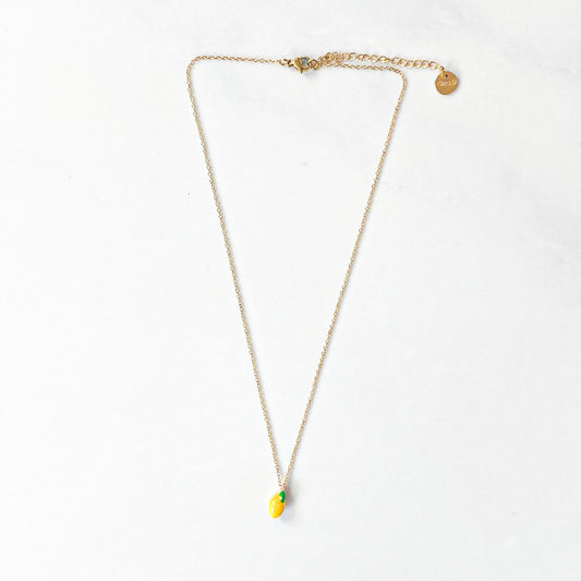 Chaîne pendentif citron