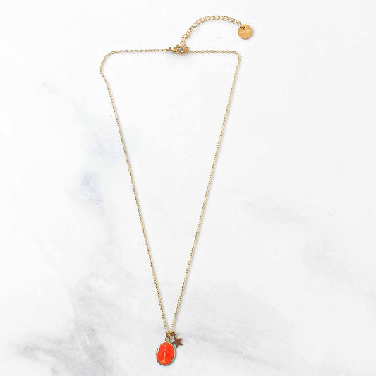 Collier Star Mary Médailles Orange