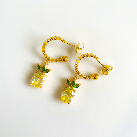 Boucles d'oreilles Ananas Amazonia