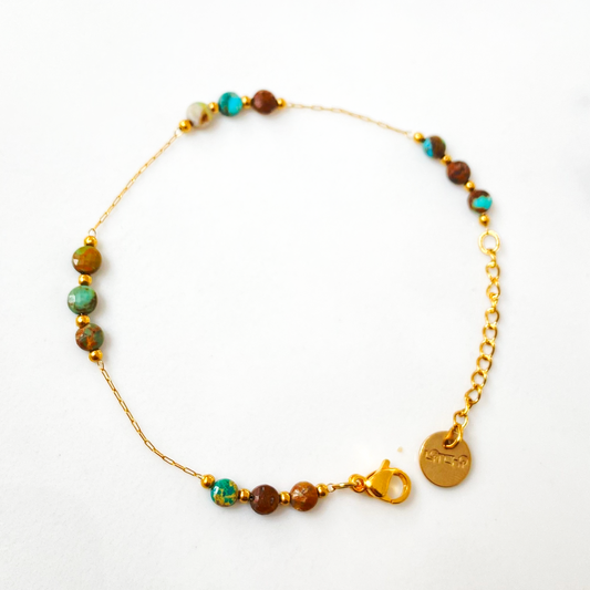 Bracelet Aztèque turquoise