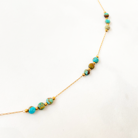 Collier 3 en 1 Aztèque turquoise